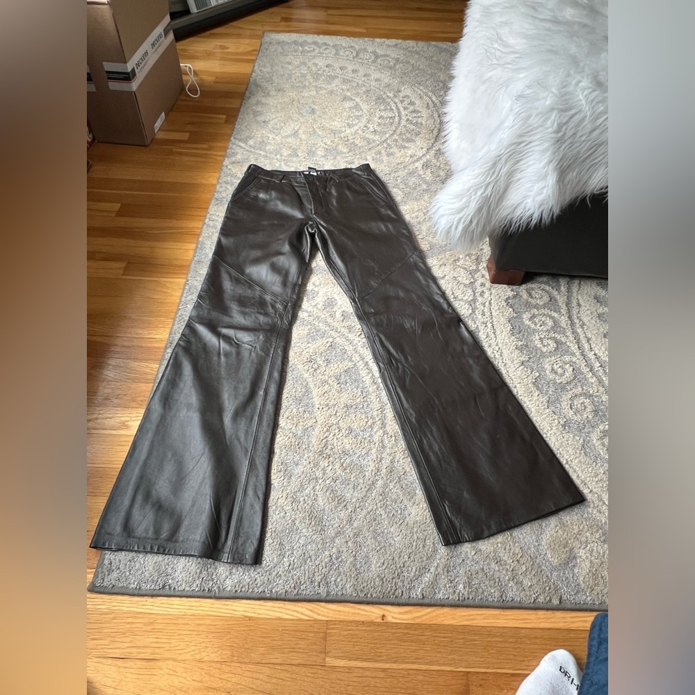Gap women’s low rise leather trousers